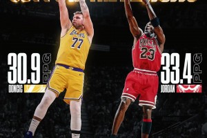 冷知識：東契奇、喬丹是NBA史上僅有兩位季后賽場均30+的！